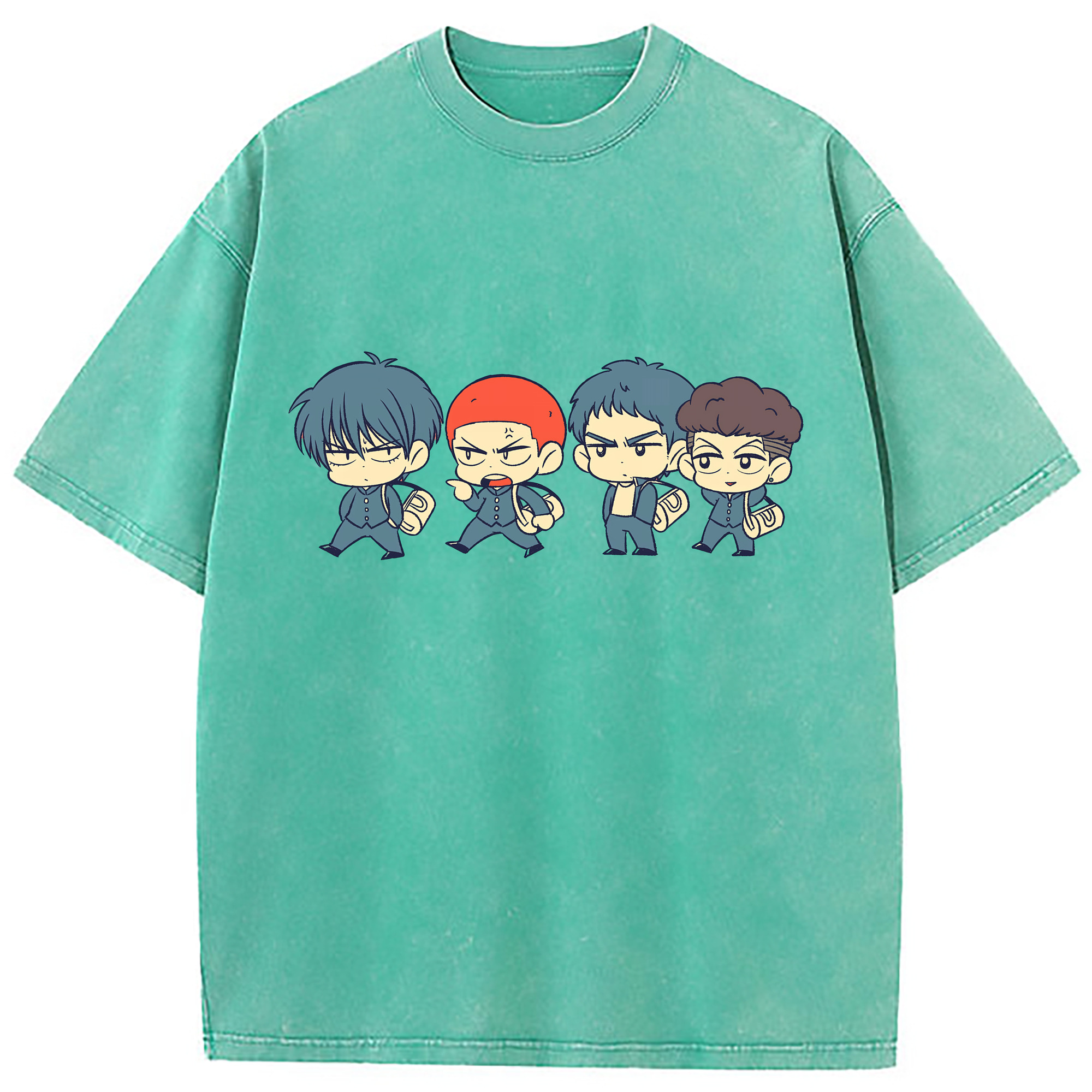 （画像用） SLAM DUNK／スラムダンク 綿100% ヴィンテージ風 半袖Tシャツ（フロントプリント）